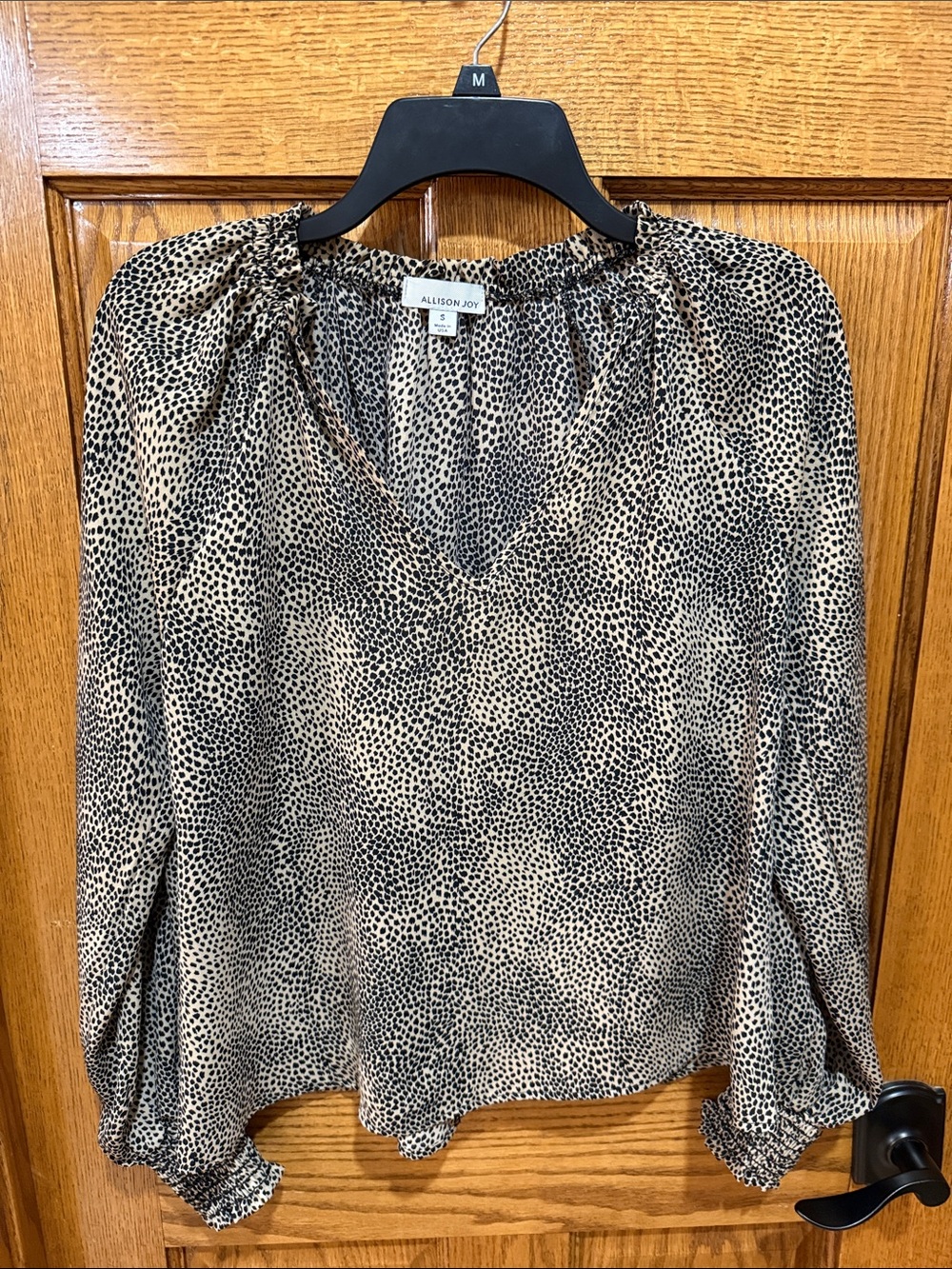 Allison Joy patterned blouse. Size s.